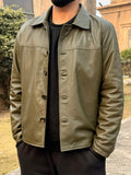 The Olive Leather Jacket