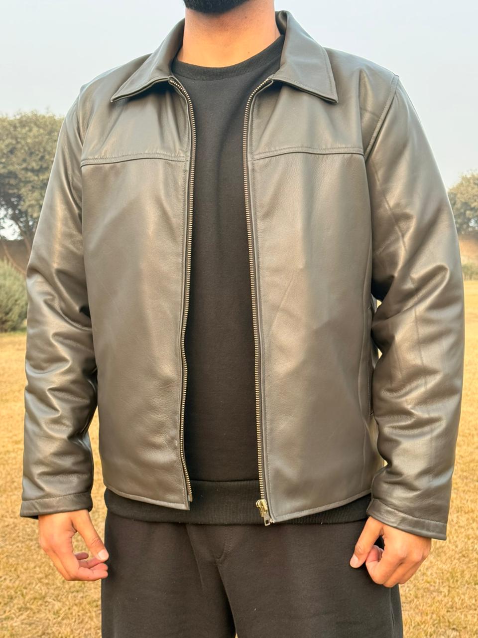 The Slate Leather Jacket