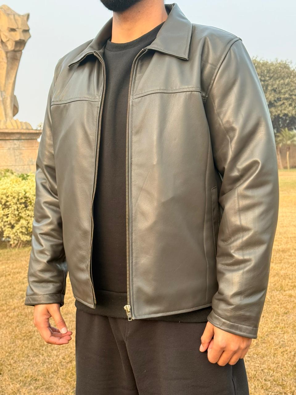 The Slate Leather Jacket