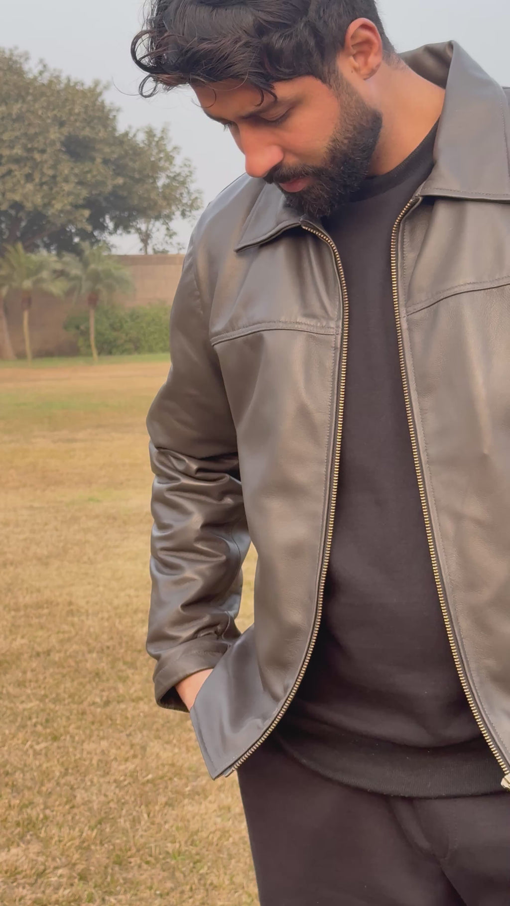 The Slate Leather Jacket